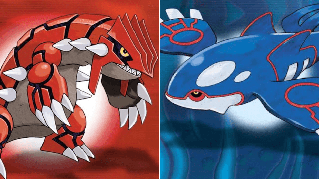 Official cover art of Pokemon Ruby & Sapphire