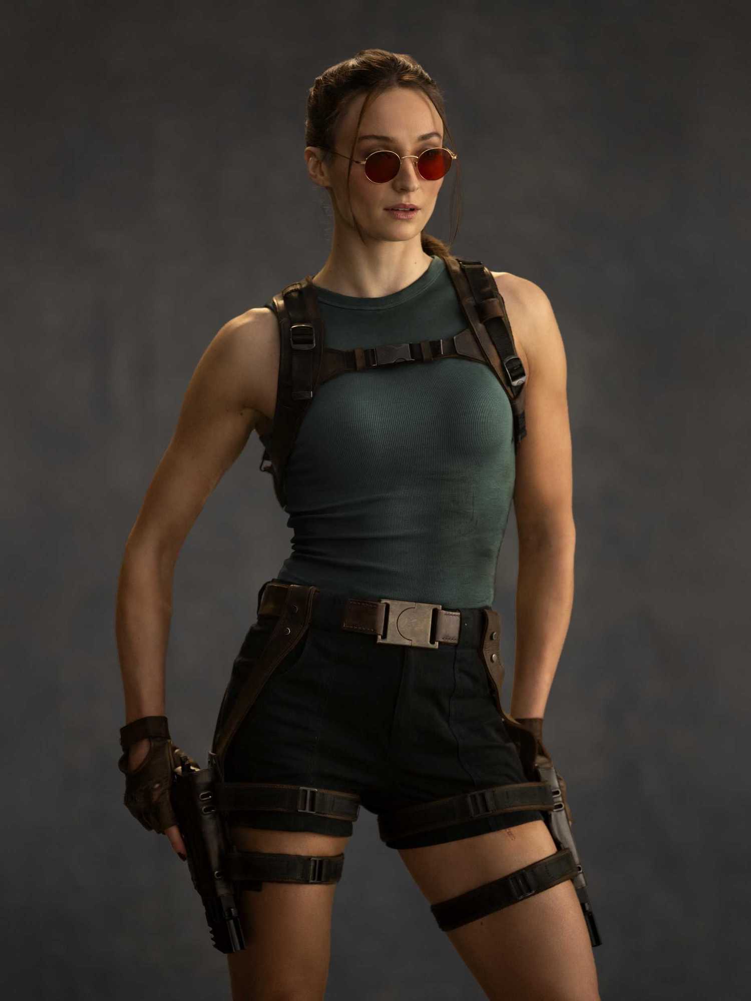 Official first look at Sophie Turner as Lara Croft in the upcoming new Tomb Raider Prime Video series