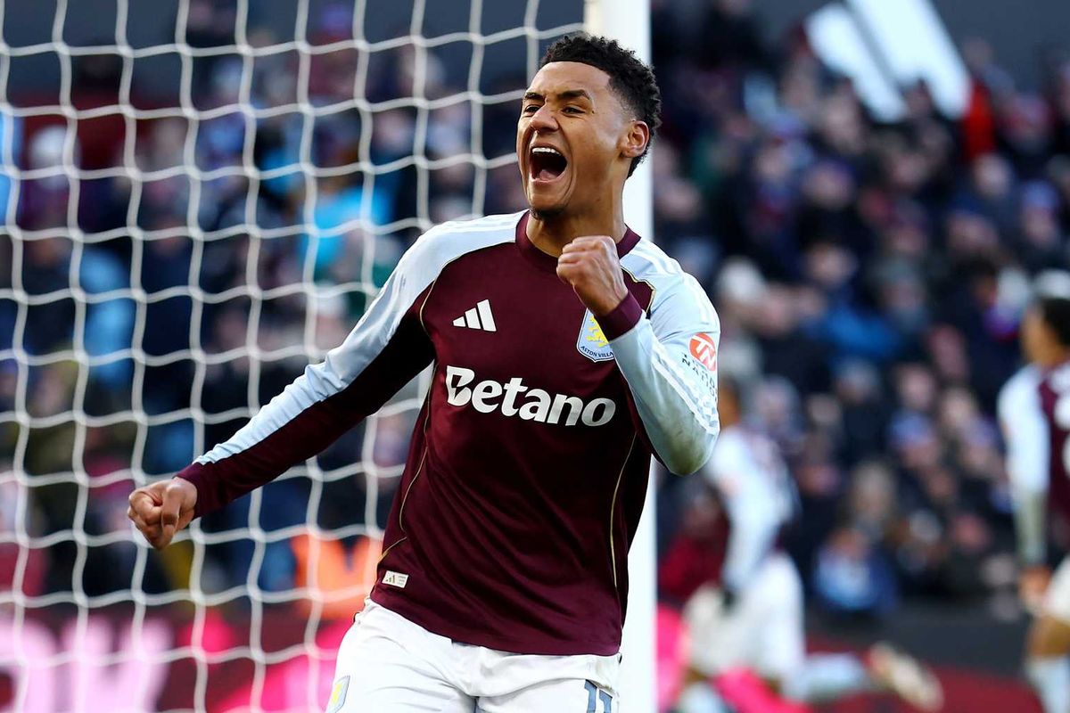 Ollie Watkins of Aston Villa scores his team's second goal during the Premier League match between Aston Villa and Nottingham Forest at Villa Park on January 03, 2026 in Birmingham, England