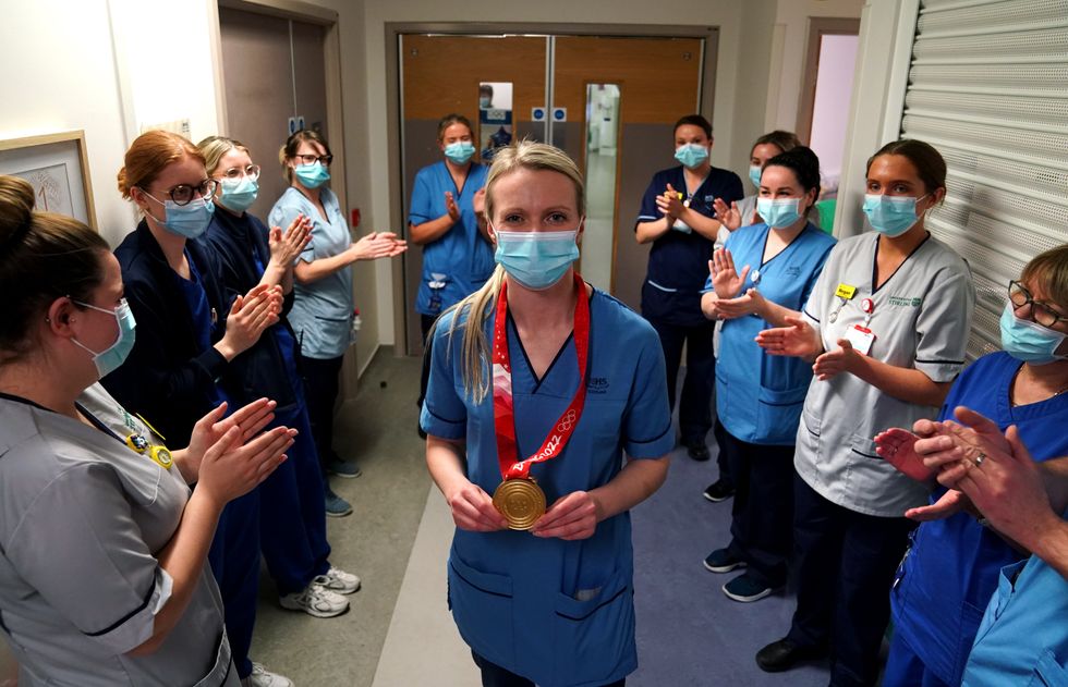 It’s good to be back – Olympic athlete moved to tears on return to job as nurse