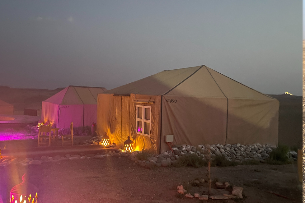 One of the Agafay Desert's luxury camps