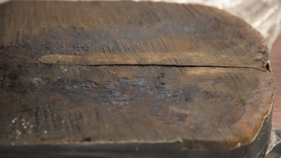 One of the Sanday Wreck timber samples