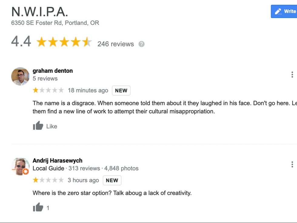 One-star reviews of Portland, Oregon bar,  N.W.I.P.A.