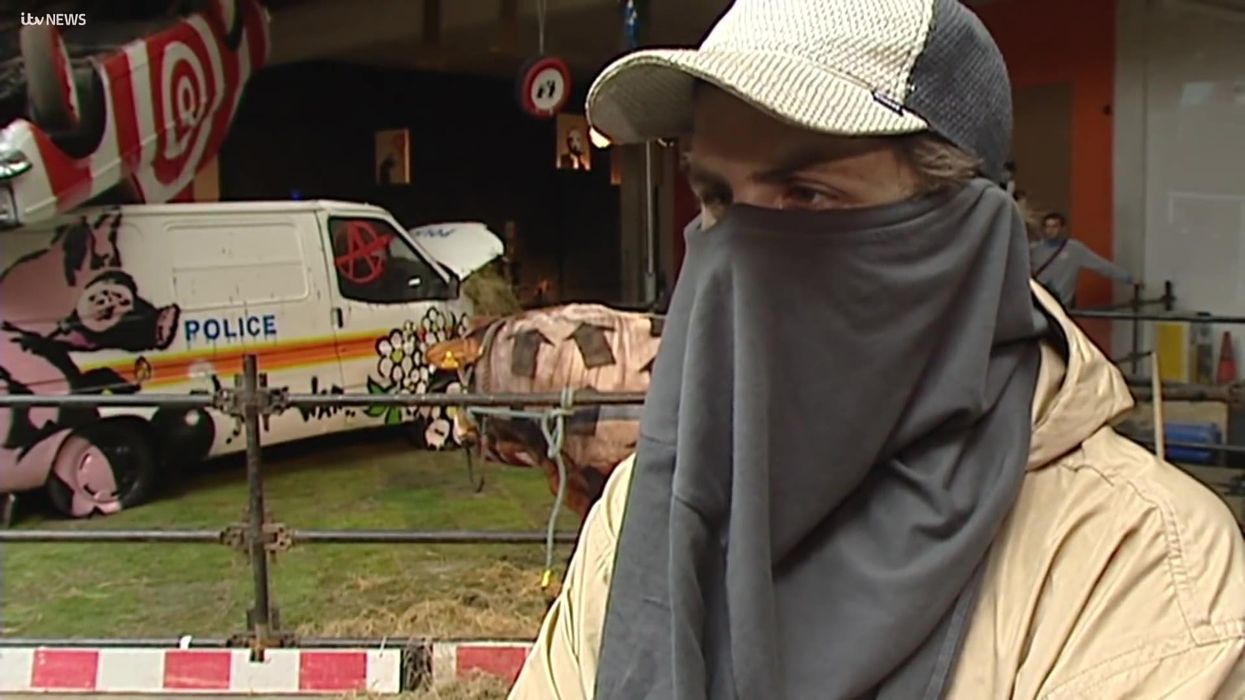 The only footage of 'Banksy's face' resurfaces online