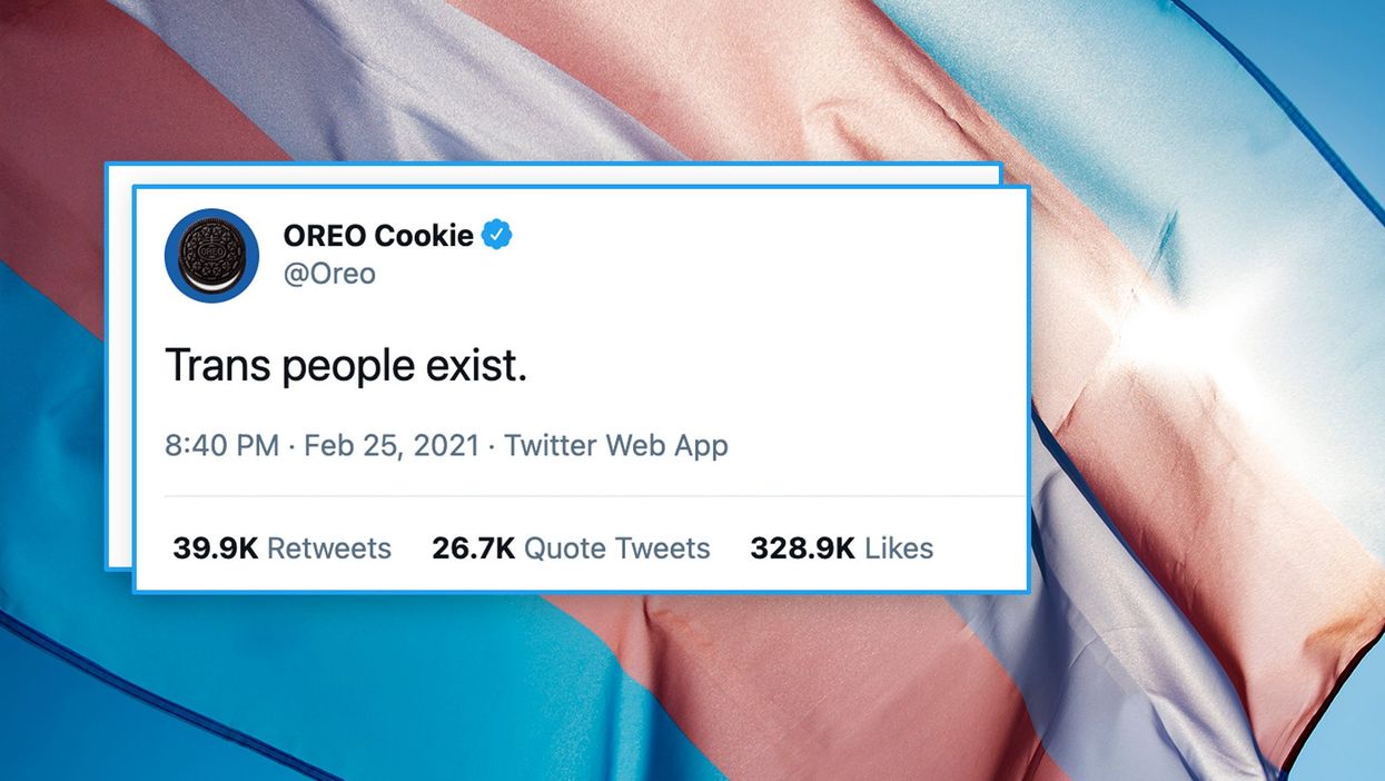 <p>Oreo transgender tweet </p>
