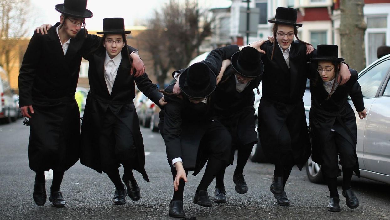 Orthodox Jewish boys celebrating Purim in London on March 5th 2015. Picture: Dan Kitwood/Getty Images