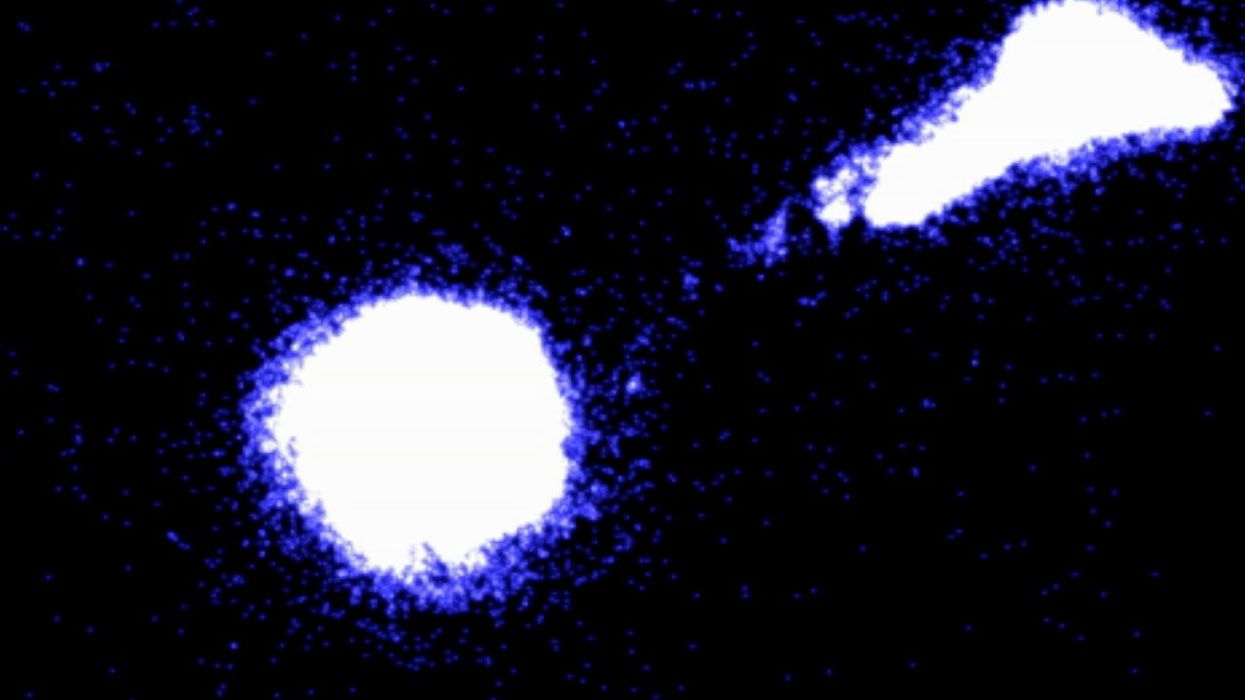 Two galaxies that neighbour the Milky Way are at war with each other