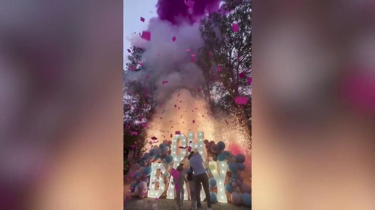 College students go wild after 'accidental explosive' detonated on campus