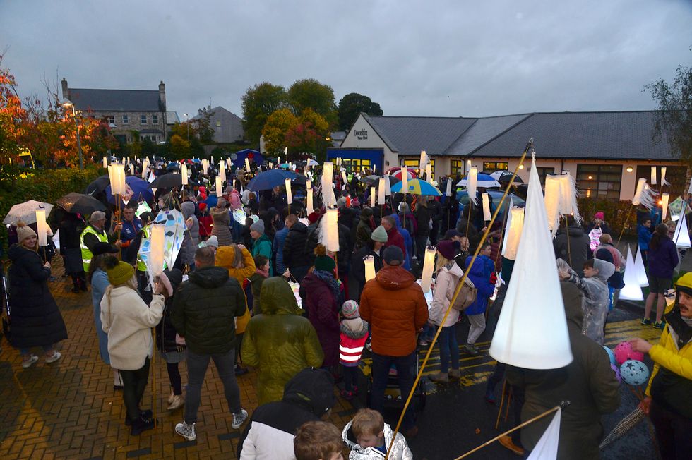 Pacemaker Press 23-10-2021: Lisburn Council Lantern Parade & Fireworks HillsboroughPicture By: Arthur Allison/Pacemaker Press.