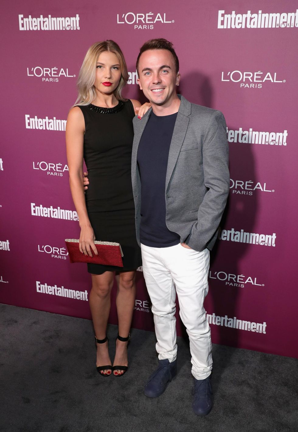 Paige Price and Frankie Muniz attend the 2017 Entertainment Weekly Pre-Emmy Party at Sunset Tower on 15 September, 2017 in West Hollywood, California.