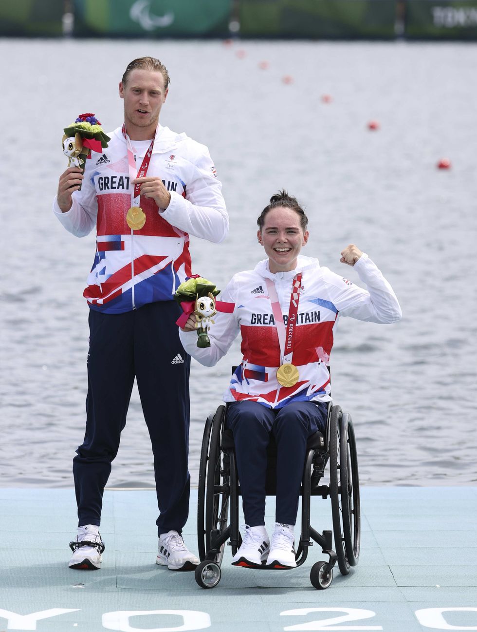 ParalympicsGB Rowers, Lauren Rowles and Laurence Whiteley (imagecommsralympicsGB)