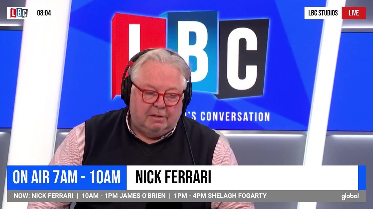 Nick Ferrari facing backlash for saying parents who cannot afford toothbrushes shouldn't have kids