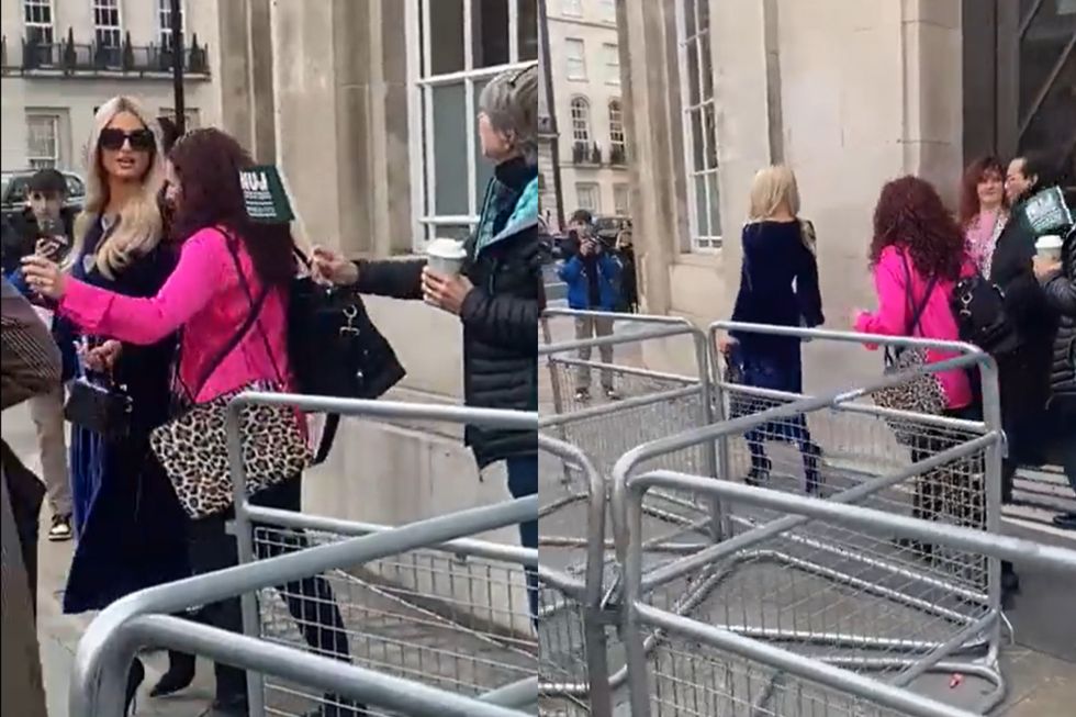 Paris Hilton at Broadcasting House