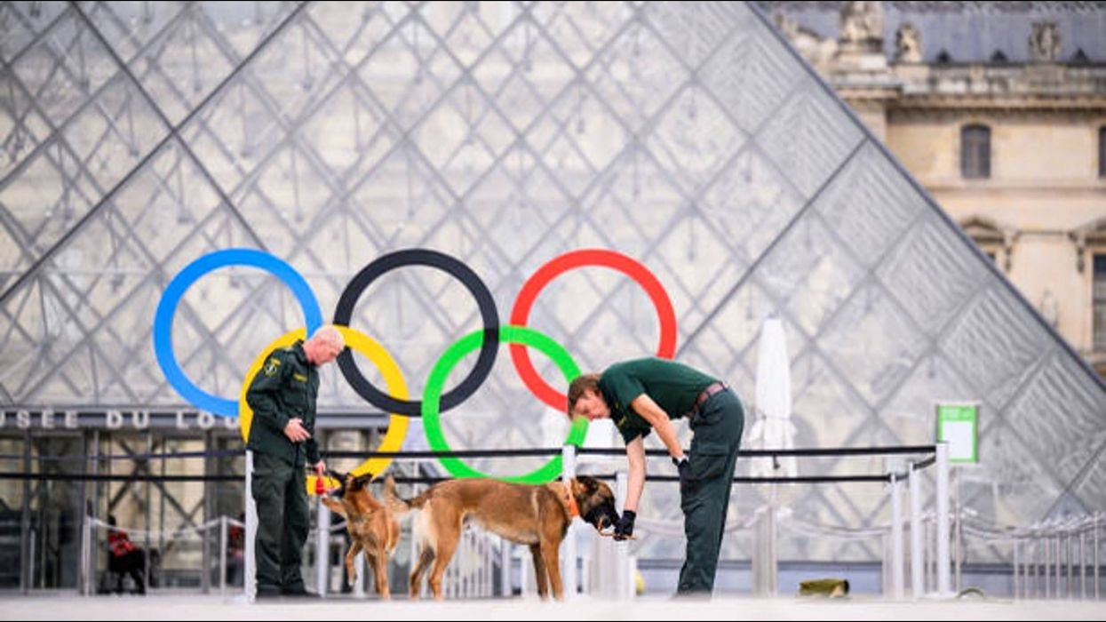 Why are there three strikes at the start of every event at the Paris Olympic games