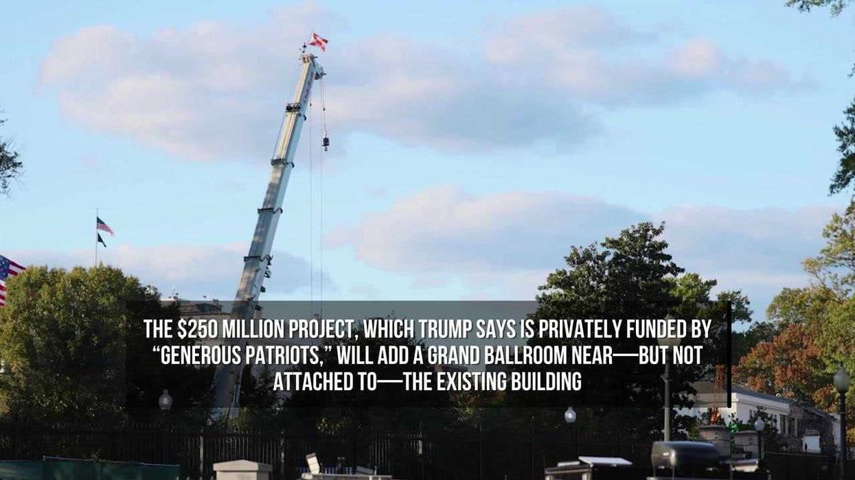 People furious as Trump administration demolishes part of the White House despite promise not to