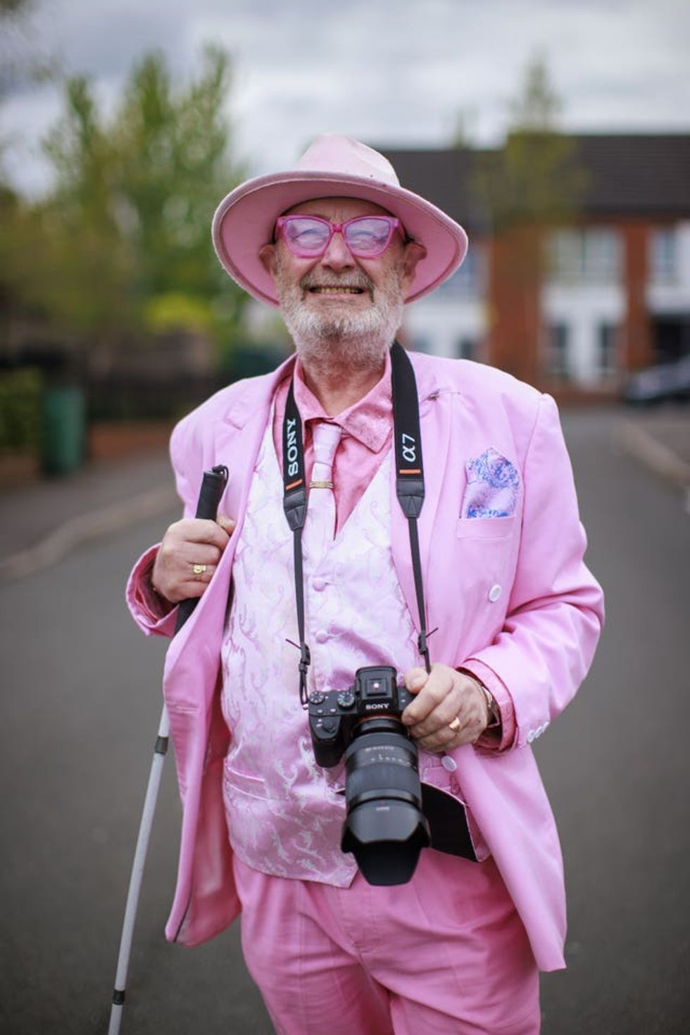Partially sighted photographer Aidan Murray