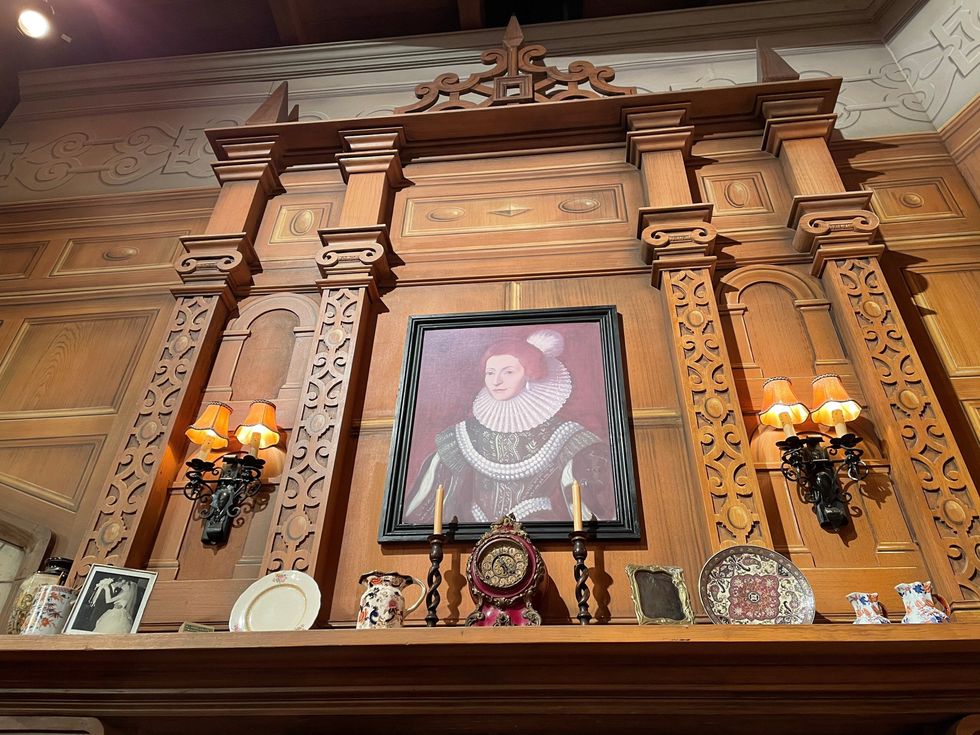 Parts of the stage in St Martin\u2019s Theatre, central London, where Agatha Christie\u2019s The Mousetrap is staged as indoor entertainment resumes (Eleanor Cunningham/PA)