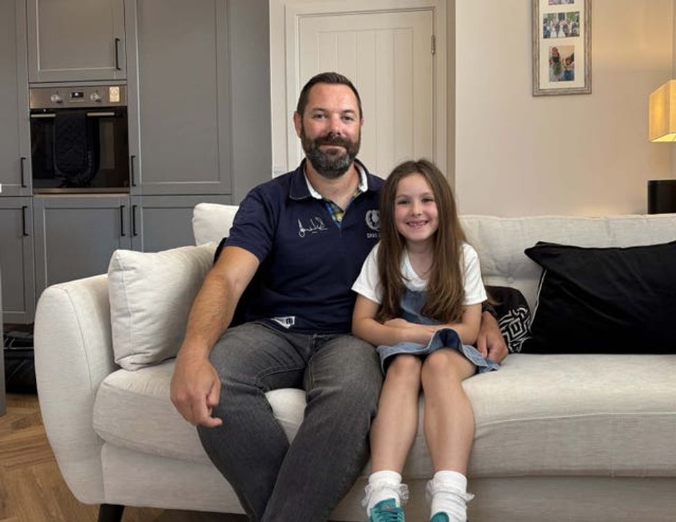 Paul Choat and his daughter Skye