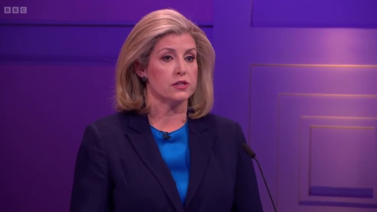 Penny Mordaunt's hair during the BBC has become an instant meme