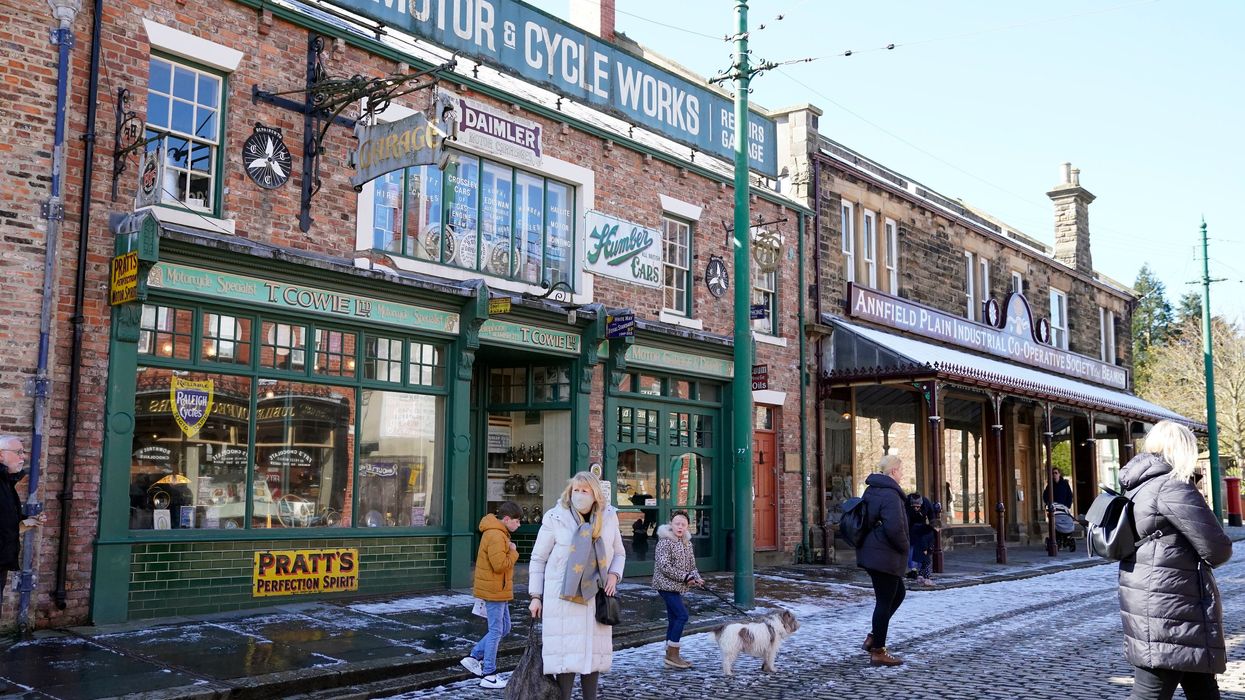 People at Beamish Museum near Stanley, Co Durham, the open-air museum after it reopened to visitors following the further easing of lockdown restrictions in England