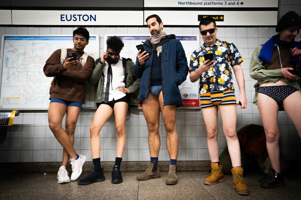 Underwear on full display as No Trousers Tube Ride returns to London