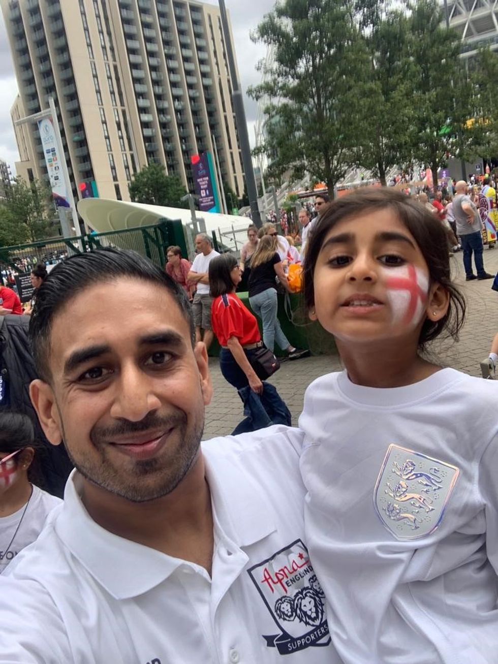 People smiling at the camera