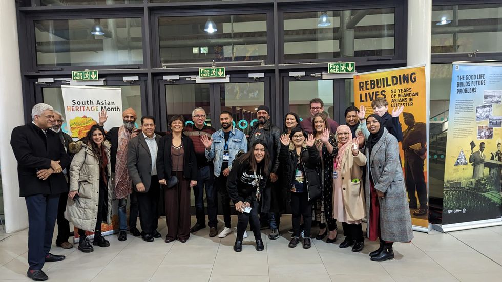 People standing together in a group