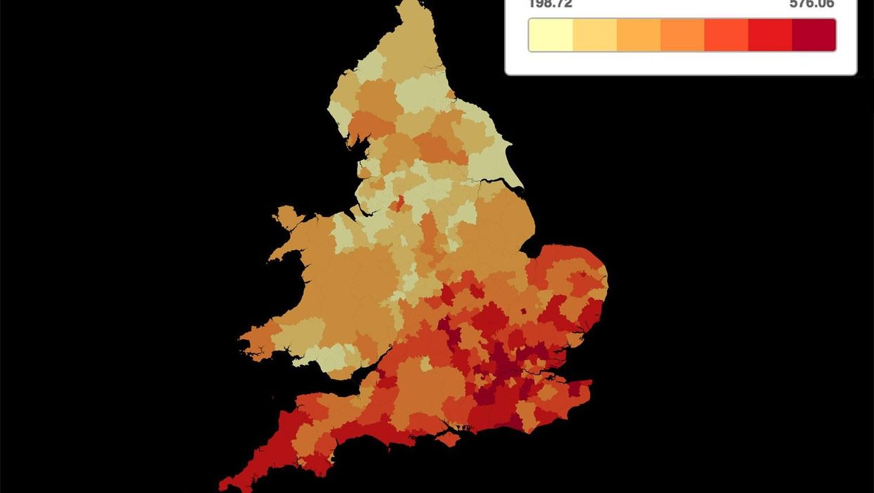 Per cent increase in house prices since 1995