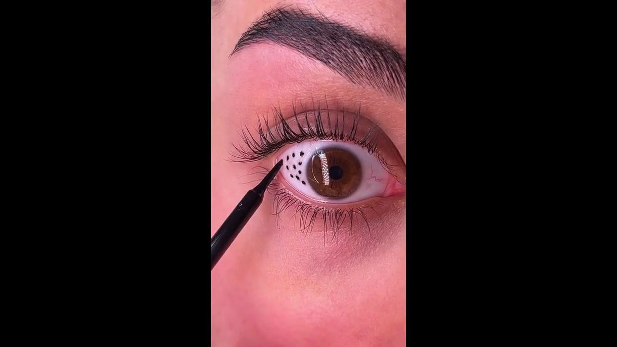 Woman doing make-up tutorial ends up with black eye after being 'assaulted by eyeliner'