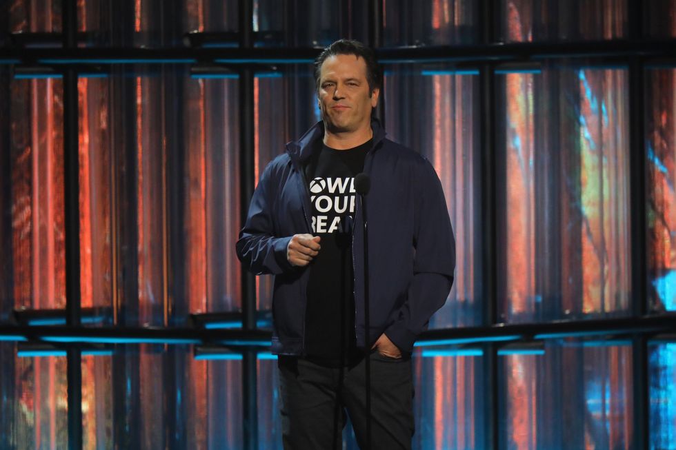 Phil Spencer speaks onstage during The Game Awards 2019 at Microsoft Theater on December 12, 2019 in Los Angeles, California