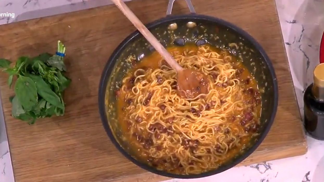 This Morning viewers 'gag' at 'carbonara ramen' recipe