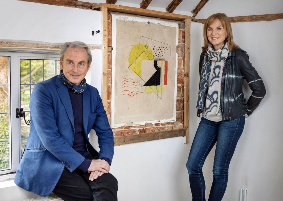 Painting on bedroom wall uncovered as rare collaborative piece by Ben Nicholson