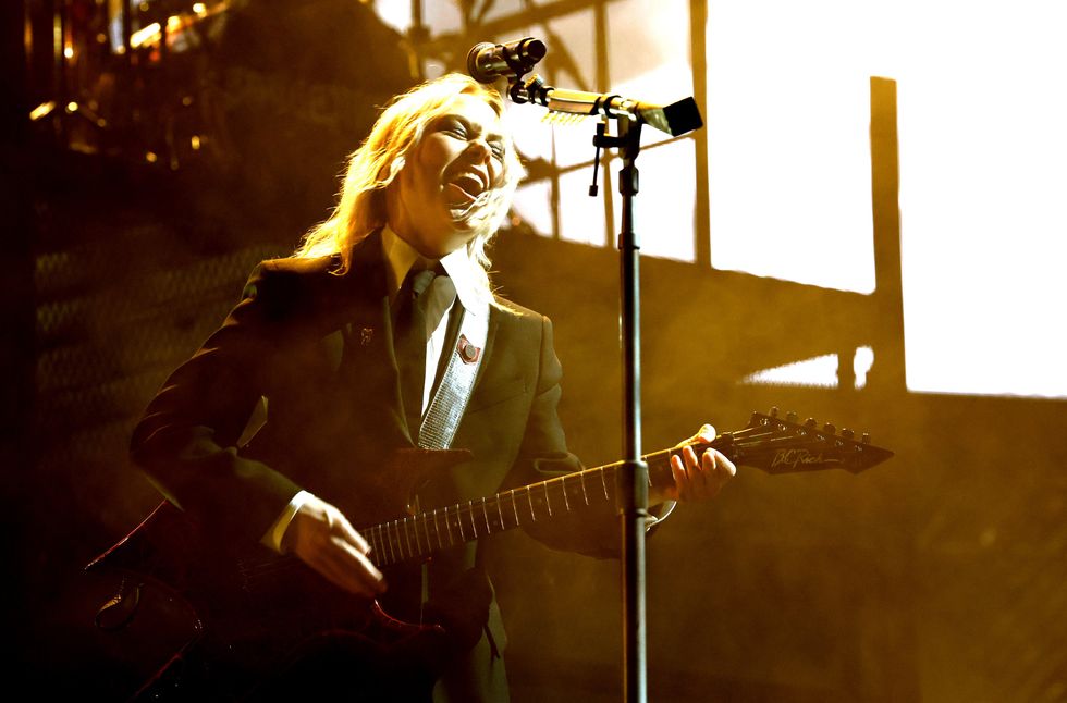 Phoebe Bridgers, of Boygenius, performing at Coachella in 2023