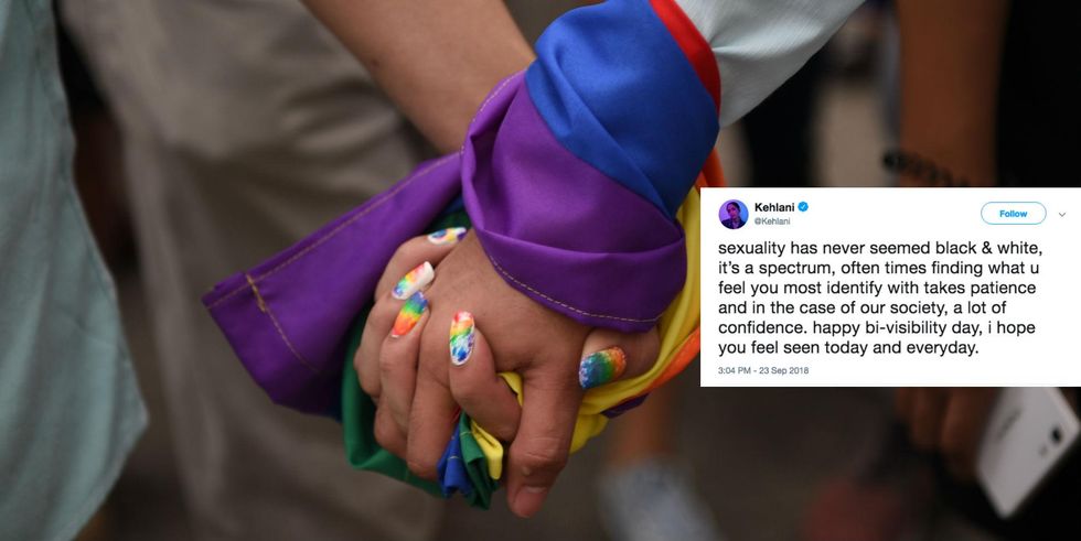 Photo: Ted Aljibe / AFP / Getty Images, Twitter / @kehlani