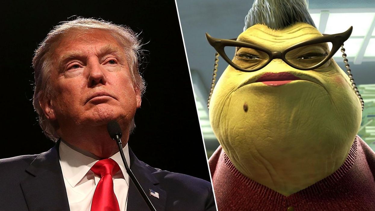 Someone finally turned Donald Trump into Roz from Monsters Inc. and it ...