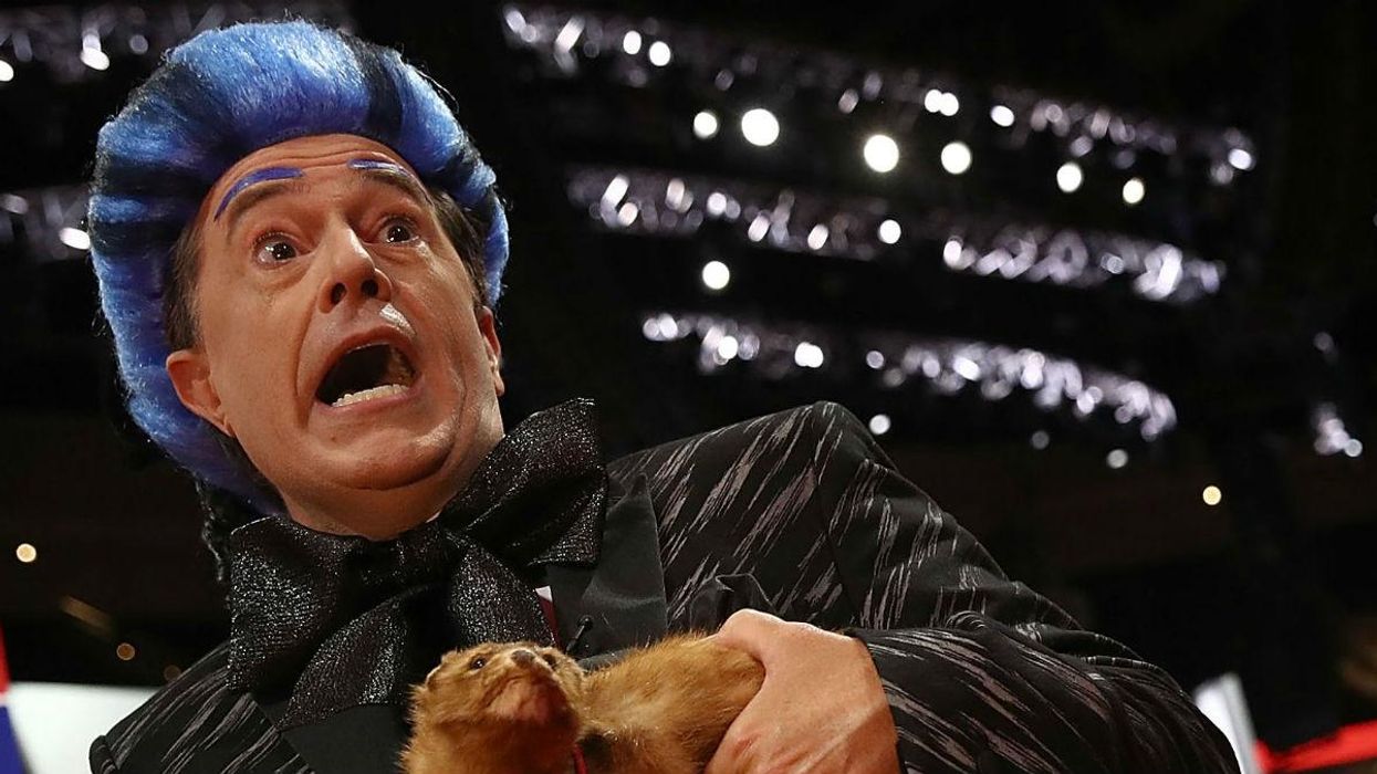 Stephen Colbert went to the RNC dressed up like Caesar Flickerman from