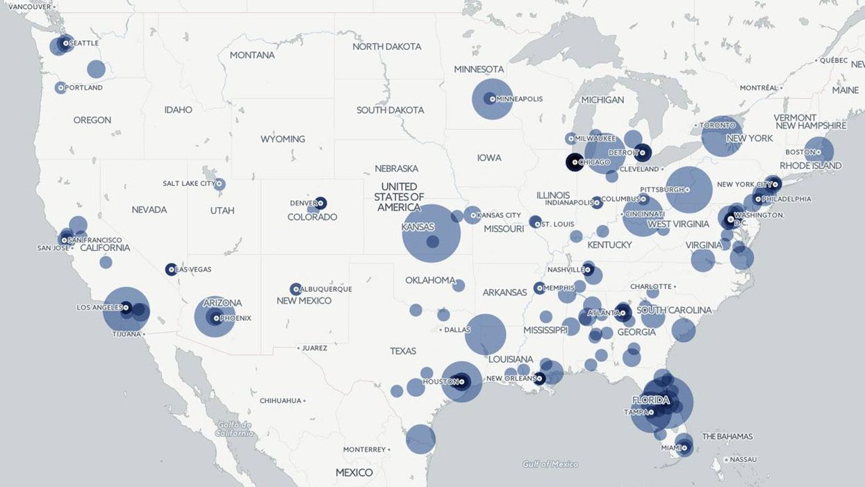 Picture: Louis Doré/CartoDB/Mass Shooting Tracker