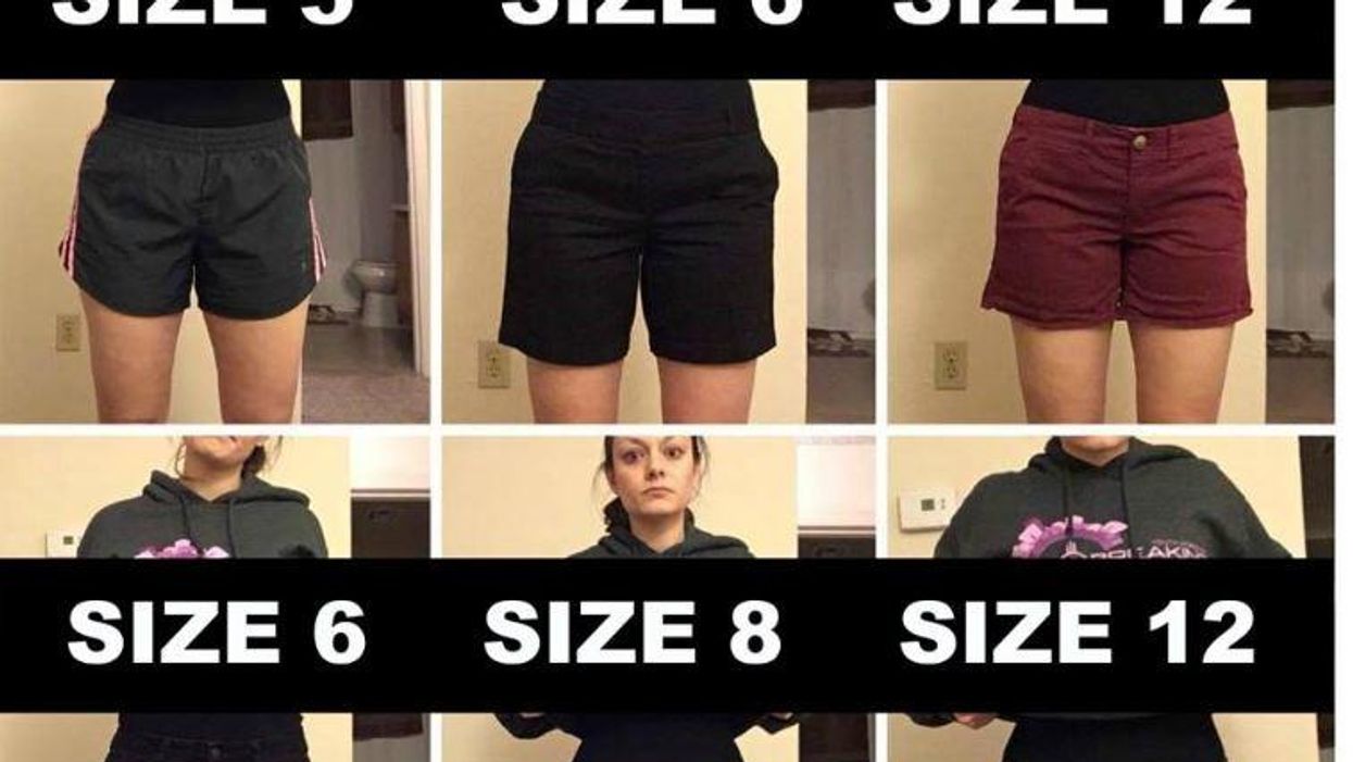 This woman used six photos to make a powerful point about body image, indy100