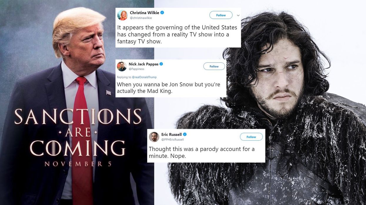 Trump made a Game of Thrones meme. GoT team destroys him