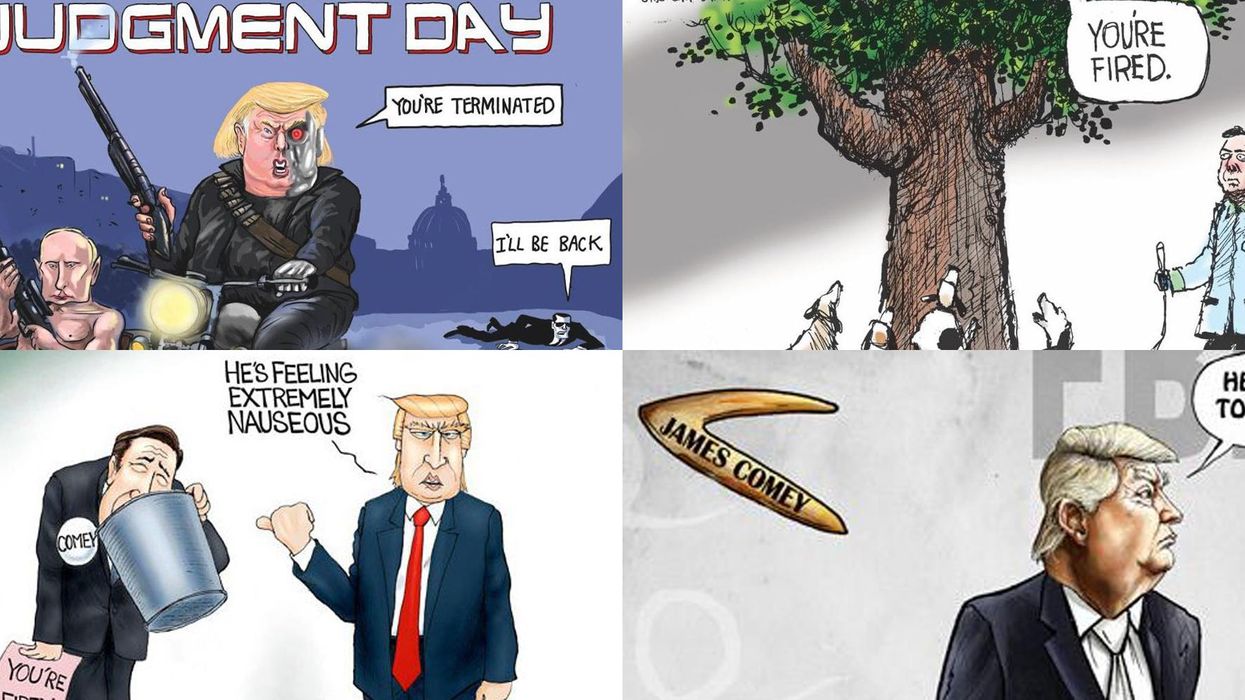 16 cartoons reacting to Donald Trump's firing of James Comey | indy100 |  indy100