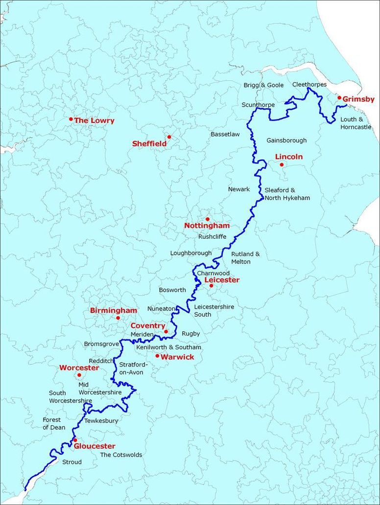 North South Map Uk This Map Shows Exactly Where The North Is | Indy100 | Indy100