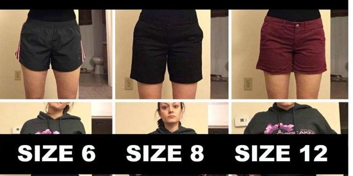 This woman used six photos to make a powerful point about body