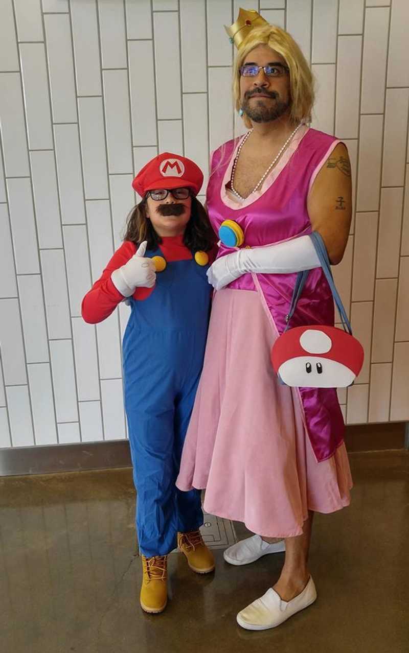 dad that makes princess dresses Dad's Transforming Disney Princess Costumes