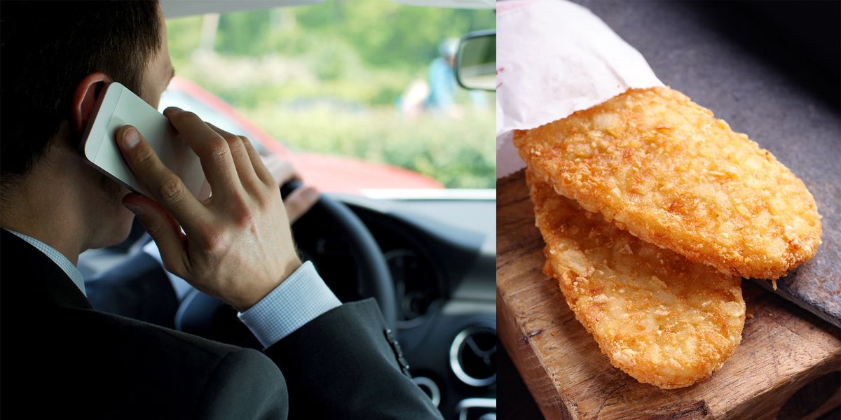 Man in court proves he was eating hash brown not talking on phone ...