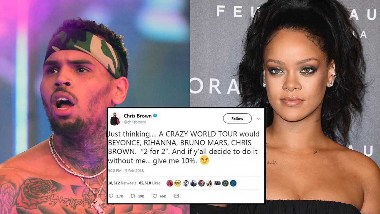 Chris Brown wants to go on tour with Rihanna. People are pointing out a  massive problem with this | indy100 | indy100
