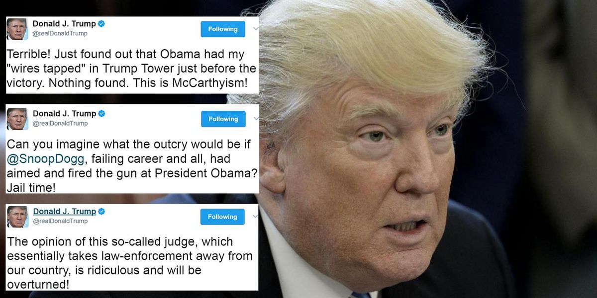 Donald Trump’s most controversial tweets since becoming president ...