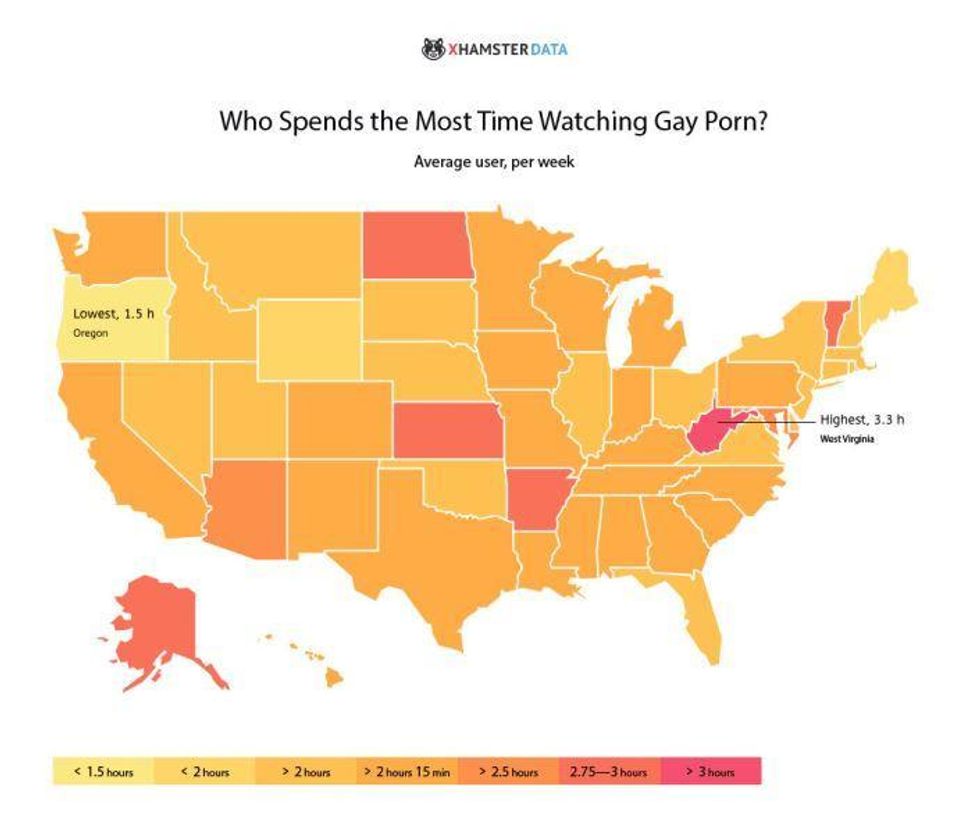 The places in America that watch the most gay porn, mapped indy100 indy100