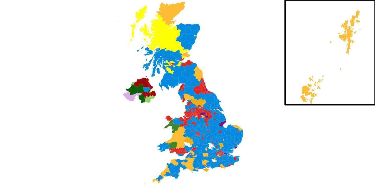 Current Uk Electoral Map 2025