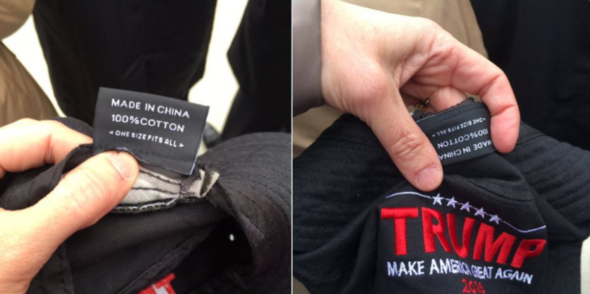 Trump s inauguration hats were made in China indy100 indy100