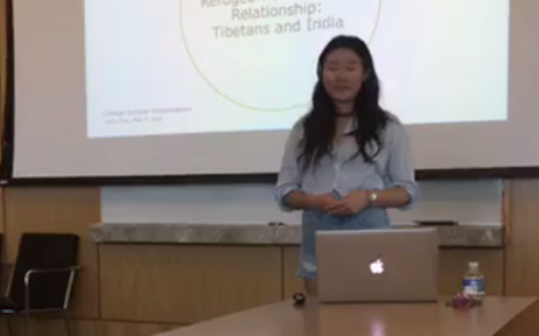 Cornell student strips during thesis presentation to protest professor